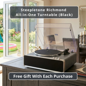 Steepletone Richmond All-in-One High-Quality Turntable Record Player with Audio-Technica Stylus & Bluetooth