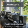 Steepletone Houston XP 6-in-1 Music System with CD Player Bluetooth DAB+/FM & USB Wireless Speakers (Silver & Black)