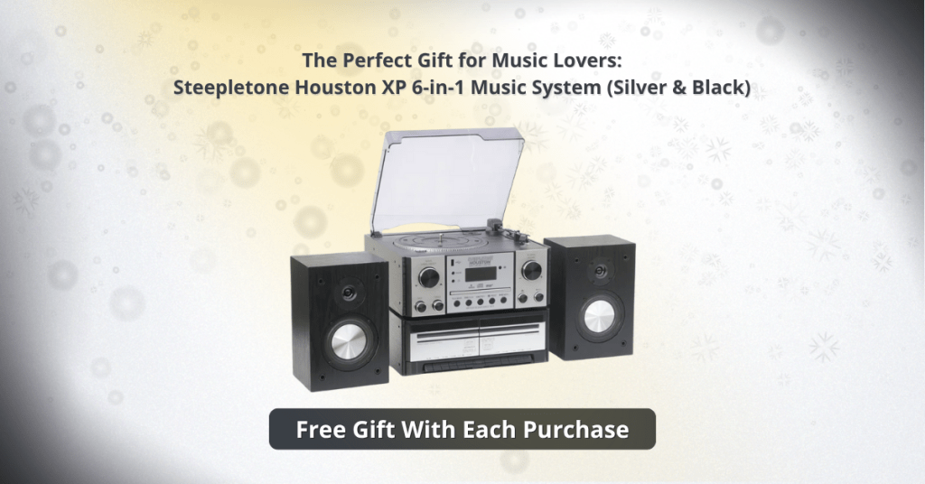 Steepletone Houston XP 6-in-1 Silver & Black – Modern Christmas Gift