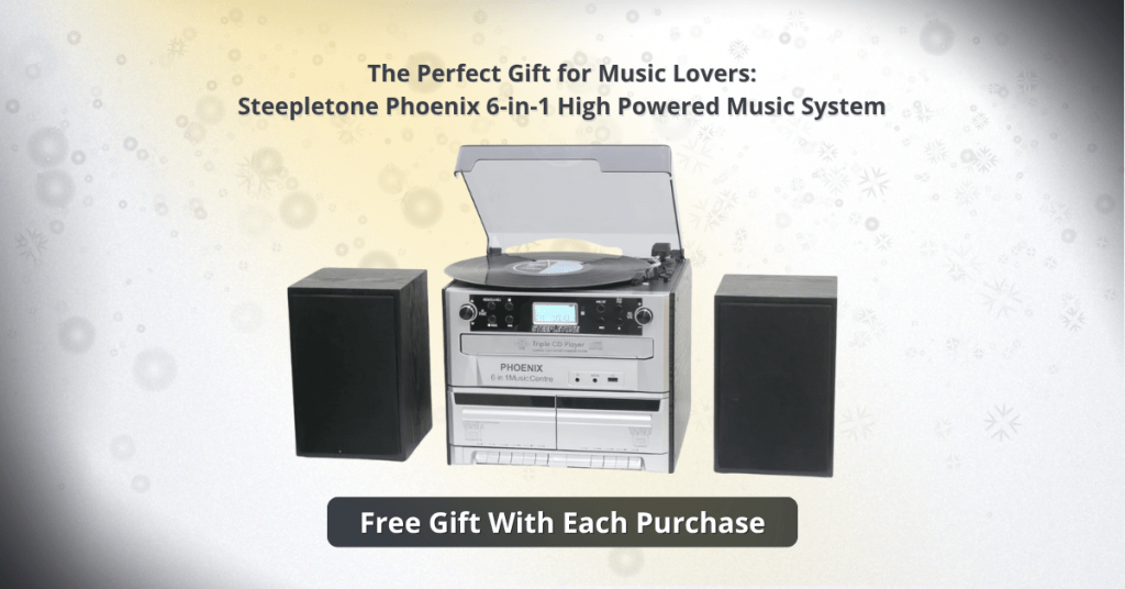 Steepletone Phoenix 6-in-1 – Powerful All-in-One Music Gift
