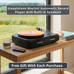 Steepletone Mayfair Fully Automatic Record Player with Speakers
