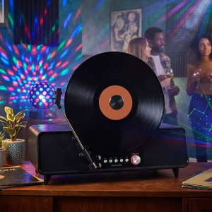 Steepletone Shoreditch vertical record player