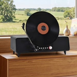 Steepletone Shoreditch vertical record player