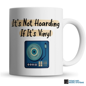 Inky Penguin Not Hoarding If It’s Vinyl Mug for record collectors