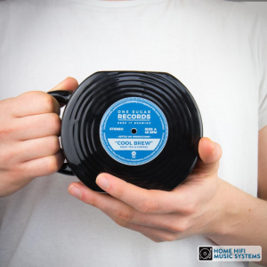Vinyl Record Shaped Mug 450ml ceramic music lover gift