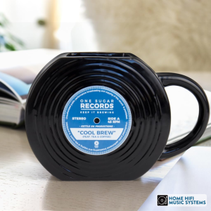 Vinyl Record Shaped Mug 450ml ceramic music lover gift