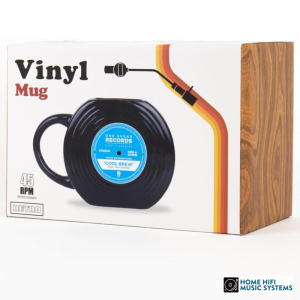 Vinyl Record Shaped Mug 450ml ceramic music lover gift