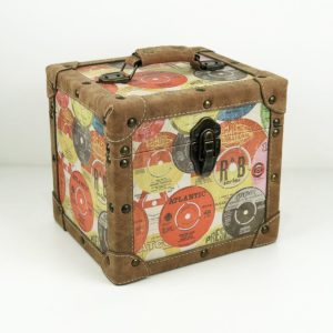 Steepletone SRB100-SRB2 COMBO Large Storage & Carry Case with Smaller LP Case Inside (Retro)