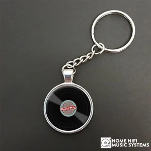 Retro Vinyl Record Pendant Keyring