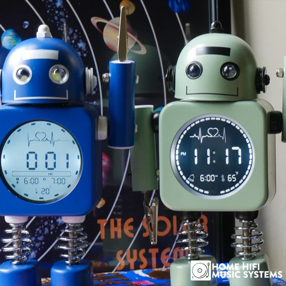 Steepletone Robot Time Kids Bedside Digital Alarm Clock