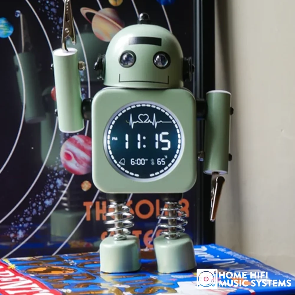 Steepletone Robot Time Kids Bedside Digital Alarm Clock