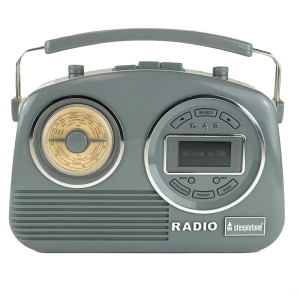 Steepletone Devon Retro Styled 2-band & DAB radio with AUX-IN