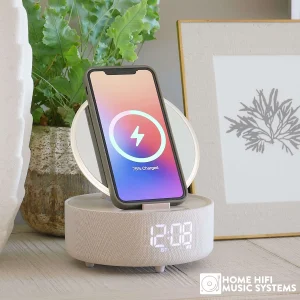 Steepletone Glow Mirror Bedside Alarm Clock