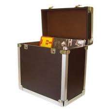 Steepletone SRB 2 12 Inch LP Vinyl Retro Style Record Storage Carry Case (Black)