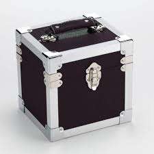 Steepletone SRB07SGL 7 Inch Vinyl Singles Retro Style Storage Carry Case (Black)