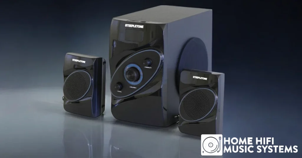 Steepletone Subsonic Powerful Subwoofer Three-Part System