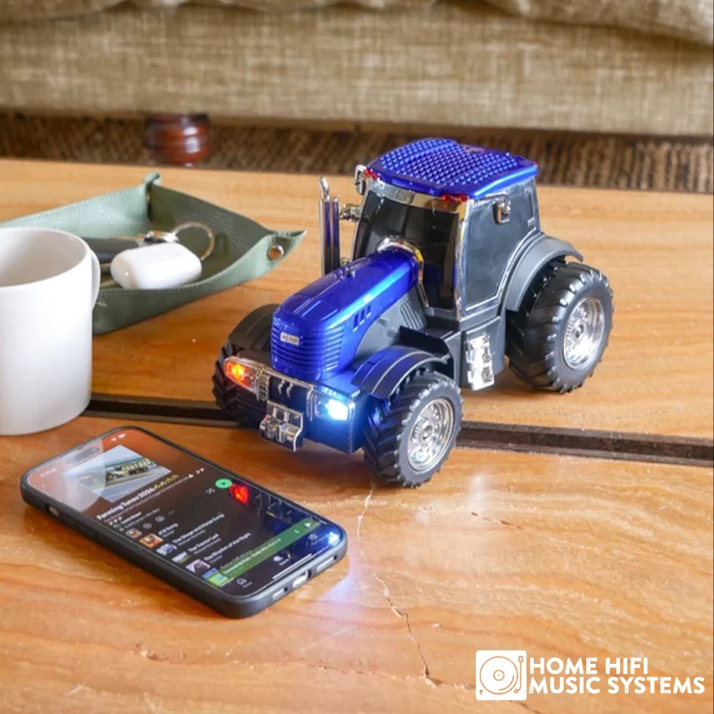 Steepletone Tractor Bluetooth Speaker FM Radio & Disco Flashing Headlights