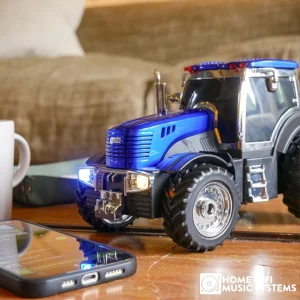 Steepletone Tractor Bluetooth Speaker FM Radio & Disco Flashing Headlights