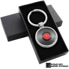 Biomar Labs® 3D Metal DJ Vinyl Records Keychain