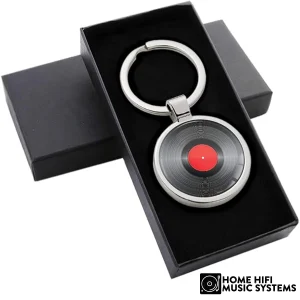 Biomar Labs® 3D Metal DJ Vinyl Records Keychain