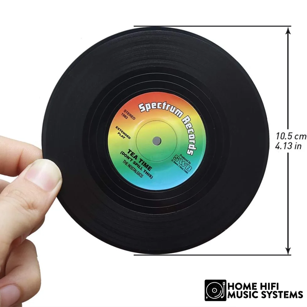 Vintage Vinyl Drink Coasters