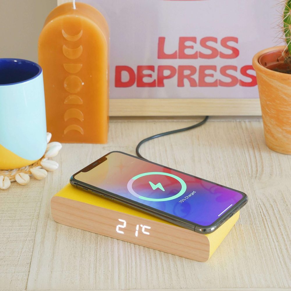 Steepletone Rise & Charge Wireless Bedside Alarm Clock & Phone Charger - Image 17