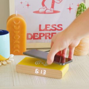 Steepletone Rise & Charge Wireless Bedside Alarm Clock & Phone Charger - Image 18