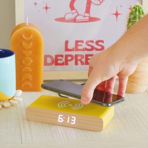 Steepletone Rise & Charge Wireless Bedside Alarm Clock & Phone Charger - Image 19