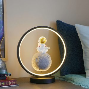 Steepletone Astro Chill Bedside Light - Ultra Cool Astronaut figurine with Warm Glow LED Ring Light - Image 3