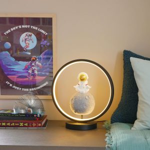 Steepletone Astro Chill Bedside Light - Ultra Cool Astronaut figurine with Warm Glow LED Ring Light - Image 8