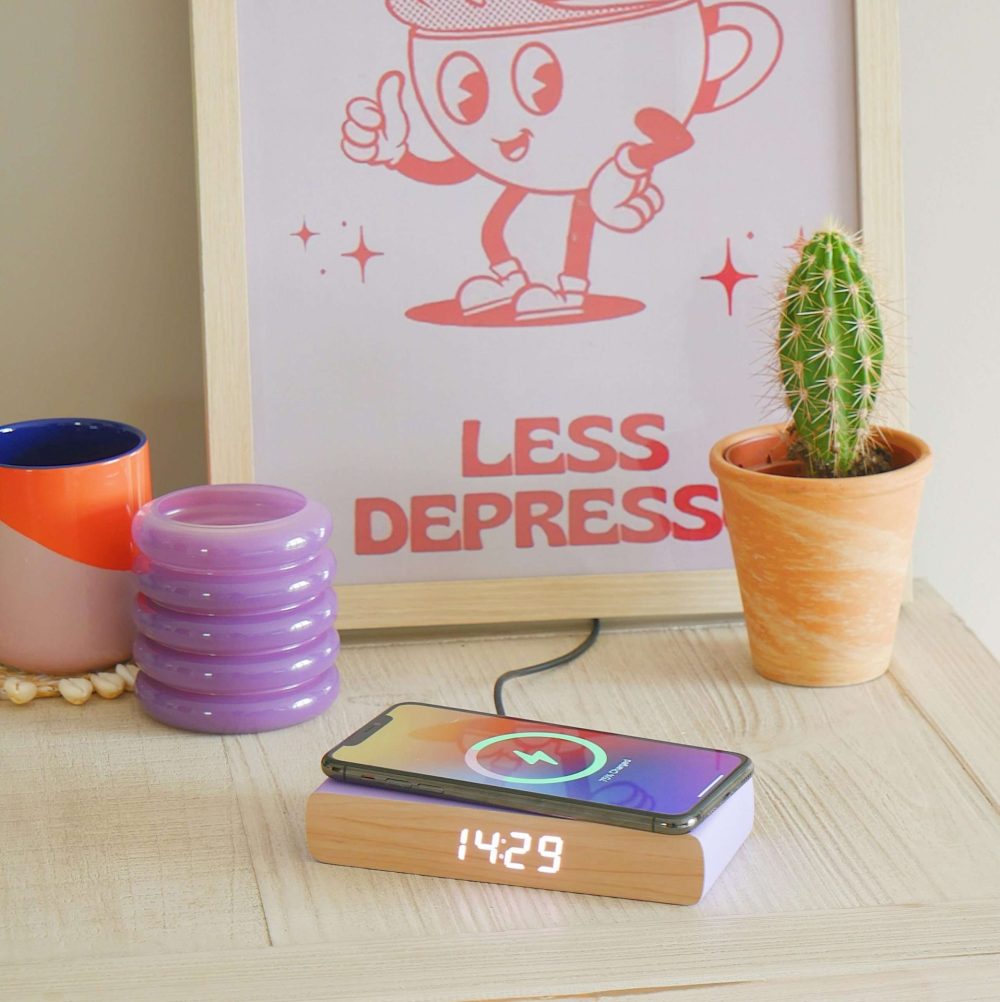 Steepletone Rise & Charge Wireless Bedside Alarm Clock & Phone Charger - Image 27