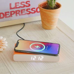 Steepletone Rise & Charge Wireless Bedside Alarm Clock & Phone Charger - Image 39