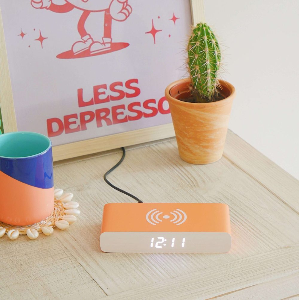 Steepletone Rise & Charge Wireless Bedside Alarm Clock & Phone Charger - Image 34