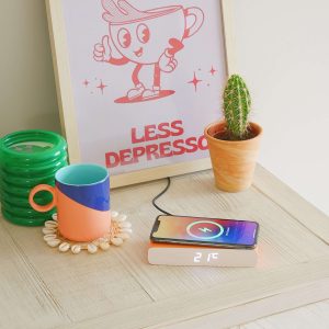 Steepletone Rise & Charge Wireless Bedside Alarm Clock & Phone Charger - Image 30