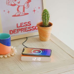 Steepletone Rise & Charge Wireless Bedside Alarm Clock & Phone Charger - Image 25