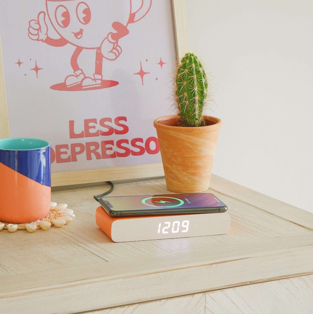 Steepletone Rise & Charge Wireless Bedside Alarm Clock & Phone Charger - Image 21