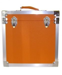 Orange Steepletone SRB07GL CD and 7-Inch Vinyl Singles Retro Style Storage Carry Case